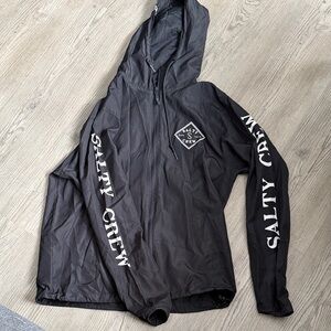 Salty Crew Black Windbreaker Jacket